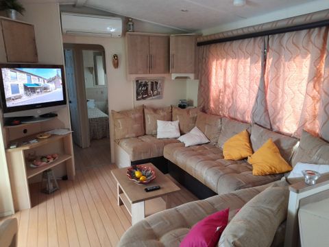 MOBILHOME 8 personnes - 001 (3 chambres, 2 salle d'eau) - Clim, TV, Lave-linge - Terrasse couverte