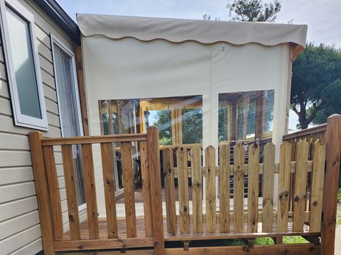 MOBILHOME 8 personnes - 002 (3 chambres, 2 salle d'eau) - Clim, TV, Lave-vaisselle, Lave-linge - Terrasse