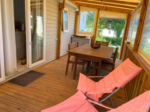 MOBILHOME 6 personnes - 005 (3 chambres, 2 salle d'eau) - Clim, TV, Lave-vaisselle, Lave-linge - Terrasse