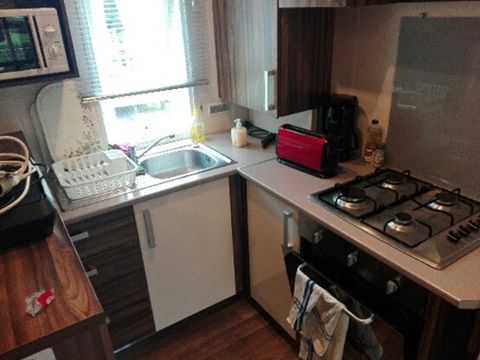 MOBILHOME 6 personnes - 006 (3 chambres, 1 salle d'eau) - Clim, TV - Terrasse couverte