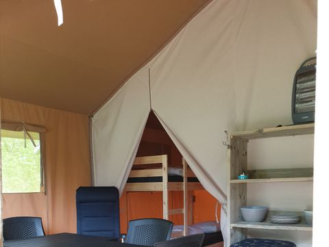 TENTE TOILE ET BOIS 6 personnes - Safaritent (sans sanitaires)