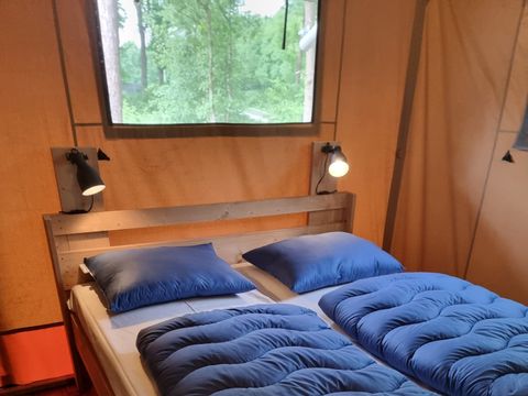 TENTE TOILE ET BOIS 4 personnes - Tente Safari Luxe avec sanitaires - Perchoir