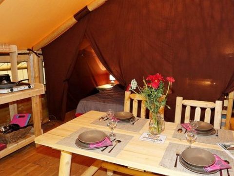 TENTE TOILE ET BOIS 5 personnes - Tente Lodge Robinson