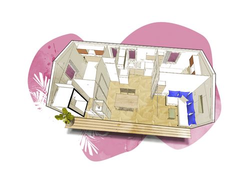 Mobilhome 6 personnes - CONFORT - 3 chambres - Climatisation