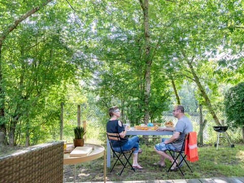 Tente en toile et en bois 5 personnes - Tente Confort - 2 chambres - sans sanitaire