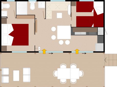 MOBILHOME 5 personnes - Maxicaravan Rocca Deluxe