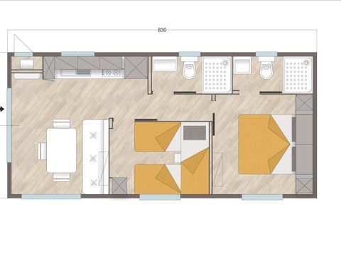MOBILHOME 5 personnes - Maxicaravan SUPERIOR RELAX