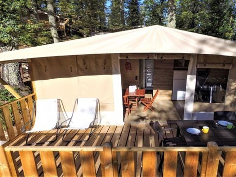 TENTE TOILE ET BOIS 5 personnes - Lodgetent Deluxe