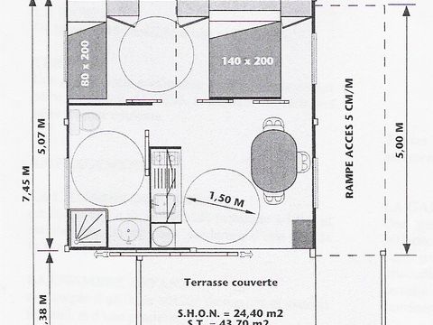 CHALET 3 personnes - PMR