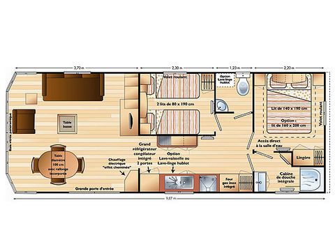 MOBILHOME 4 personnes - Confort