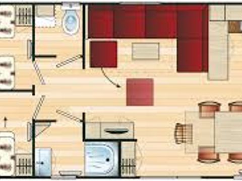 MOBILHOME 6 personnes - Confort + suite parentale