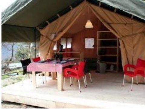 Hébergement 4 personnes - Tente Lodge Indiana Arago/izards (sans sanitaires)