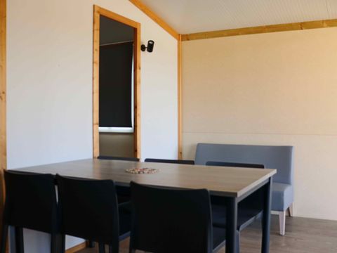 CHALET 6 personnes - Chalet 35m² Confort - 3 chambres + Terrasse intégrée + TV + Vue Lac 6 pers