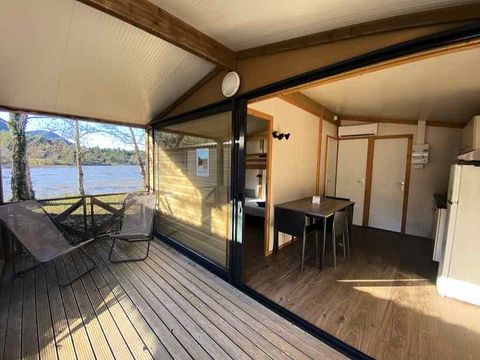 CHALET 4 personnes - Chalet Bord de Lac 28m² Confort - 2 chambres + Terrasse intégrée + TV 4 pers