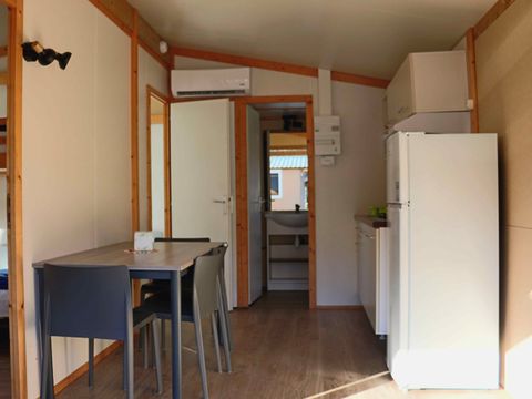 CHALET 4 personnes - Chalet Bord de Lac 28m² Confort - 2 chambres + Terrasse intégrée + TV 4 pers