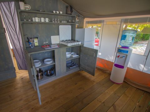 Tente en toile et en bois 5 personnes - Luxury safari tent