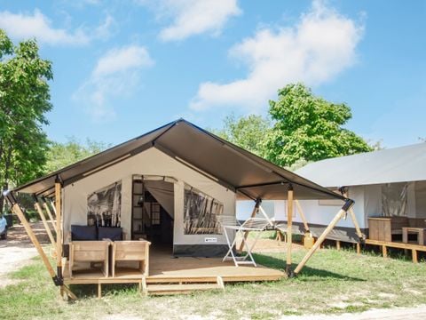 TENTE TOILE ET BOIS 4 personnes - Zelena Laguna - Tente Safari Confort
