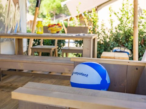 TENTE TOILE ET BOIS 4 personnes - Tente safari Confort + climatisation