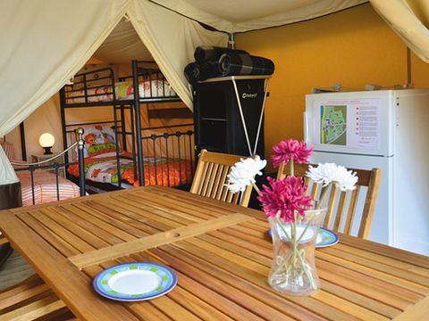 BUNGALOW TOILÉ 6 personnes - Tente safari XL, sans sanitaires