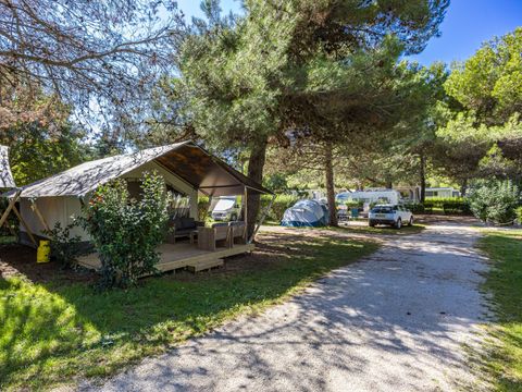 Tente en toile et en bois 5 personnes - Porto Sole - Tente Safari Confort