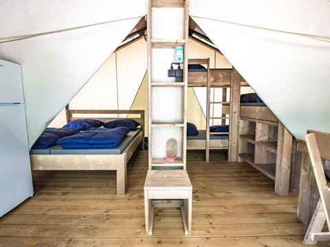 Tente en toile et en bois 5 personnes - Porto Sole - Tente Safari Confort
