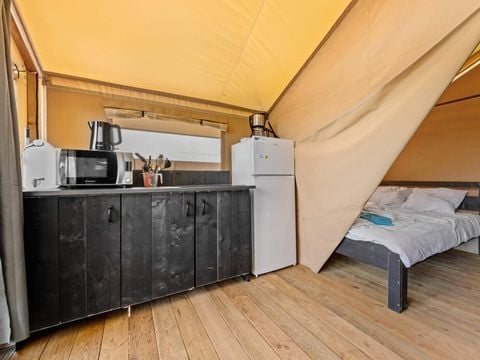 TENTE TOILE ET BOIS 5 personnes - Porto Sole - Tente Safari Bella Vista + air conditionné (5P)