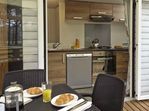 MOBILHOME 6 personnes - Mobil-home | Premium | 3 Ch. | 6 Pers. | Terrasse surélevée | Clim.