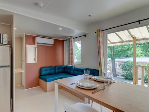 MOBILHOME 6 personnes - Premium Azure | 3 Ch. | 6 Pers. | Terrasse surélevée | Clim.