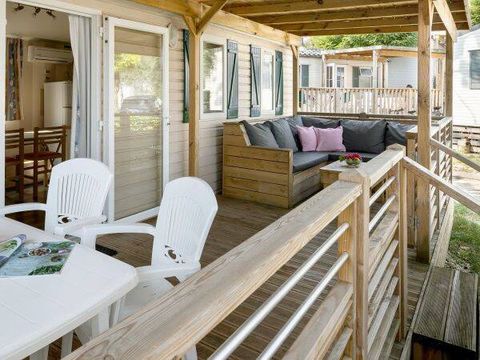 MOBILHOME 6 personnes - Mobil-home | Premium | 3 Ch. | 6 Pers. | Terrasse Lounge | Clim.