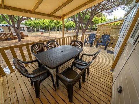 MOBILHOME 6 personnes - Comfort | 3 Ch. | 6 Pers. | Terrasse surélevée | Clim.