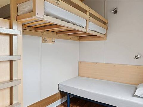 MOBILHOME 4 personnes - PMR | Comfort | 2 Ch. | 4 Pers. | Terrasse surélevée non couverte | Clim.