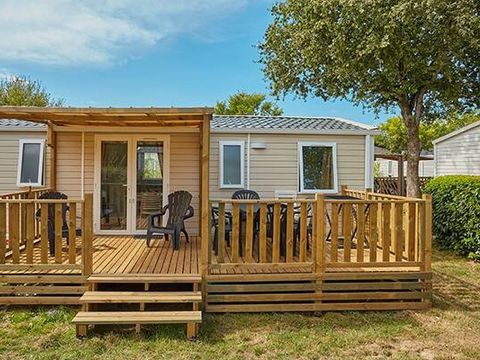 MOBILHOME 6 personnes - Comfort | 3 Ch. | 6 Pers. | Terrasse surélevée | Clim. | TV