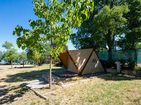 Tente en toile et en bois 2 personnes - Nateko, sans sanitaires