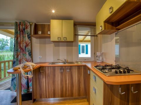 Mobilhome 4/5 personnes - Confort - 2 chambres - Terrasse couverte