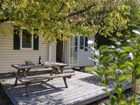 Mobilhome 5/6 personnes - Confort - 2 chambres - Terrasse ouverte