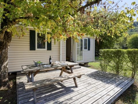 Mobilhome 5/6 personnes - Confort - 2 chambres - Terrasse ouverte