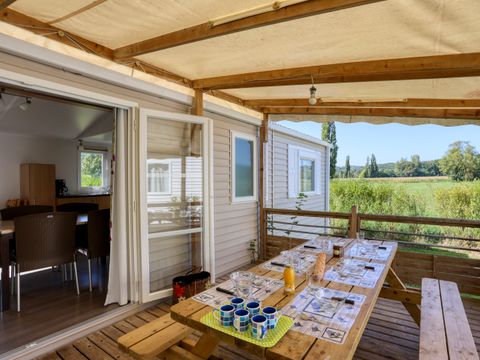 MOBILHOME 7 personnes - Mobil-home Privilège 3ch TV 2SDB 6/7 pers