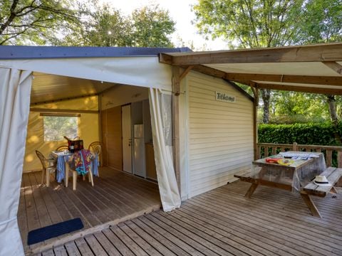 Mobilhome 1/5 personnes - Tit'home bâche et terrasse - 2 chambres - SANS san
