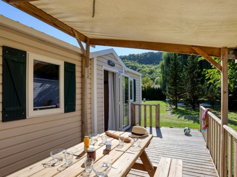 MOBILHOME 6 personnes - Mobil-home Confort 2ch terrasse semi couverte 5/6 pers