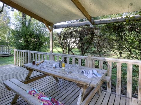 Bungalow 1/5 personnes - Tit'home Bois et terrasse - 2 chambres - Sans - SAN