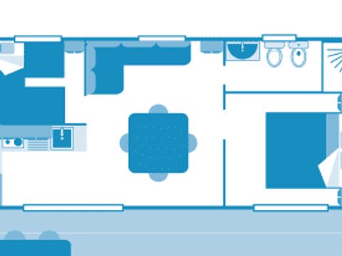 MOBILHOME 5 personnes - Cottage 5p 2ch ****