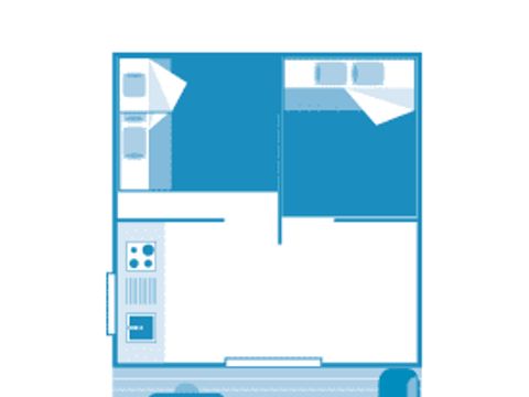 MOBILHOME 5 personnes - Tente Kenya + 5p 2ch **