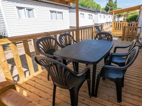 Mobilhome 6 personnes - Mobil-home | Comfort XL | 3 Ch. | 6 Pers. | Terrasse surélevée | Clim.