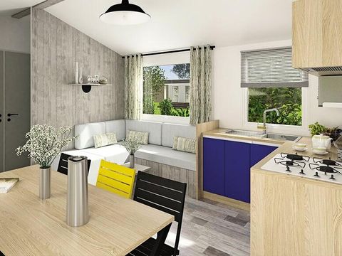 MOBILHOME 8 personnes - Cottage Verdon 5 Pièces 8 Personnes Climatisé + TV