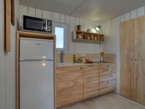 MOBILHOME 5 personnes - Cabane Confort 2 chambres 35m² - adapté aux personnes à mobilité réduite