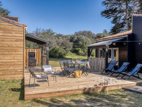 Mobilhome 8 personnes - Cabane CONFORT Tribu | 4 chambres