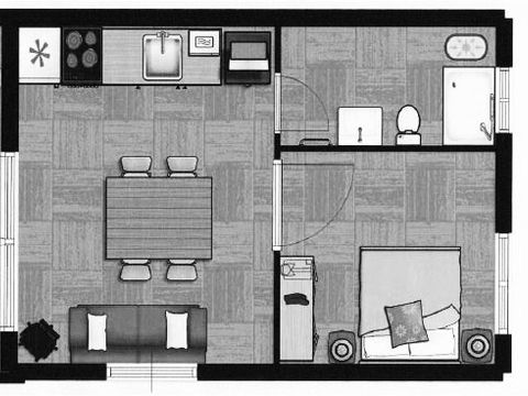 BUNGALOW 2 personnes - Bungalow Caliu