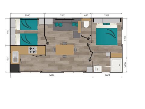 MOBILHOME 4 personnes - CALVI - 2 chambres