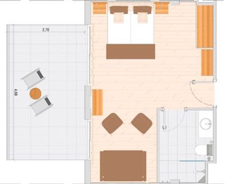 APPARTEMENT 2 personnes - A1 - AP. 2/4 OCUPACION 2 PAX