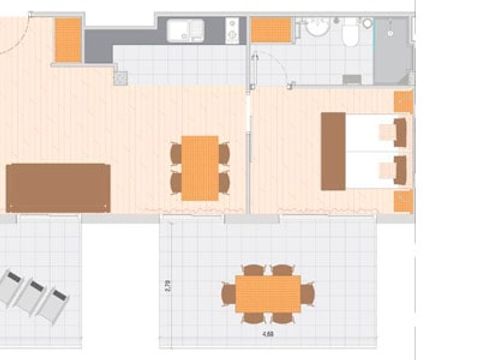 APPARTEMENT 4 personnes - A3 - AP. 2/4 OCUPACION 4 PAX